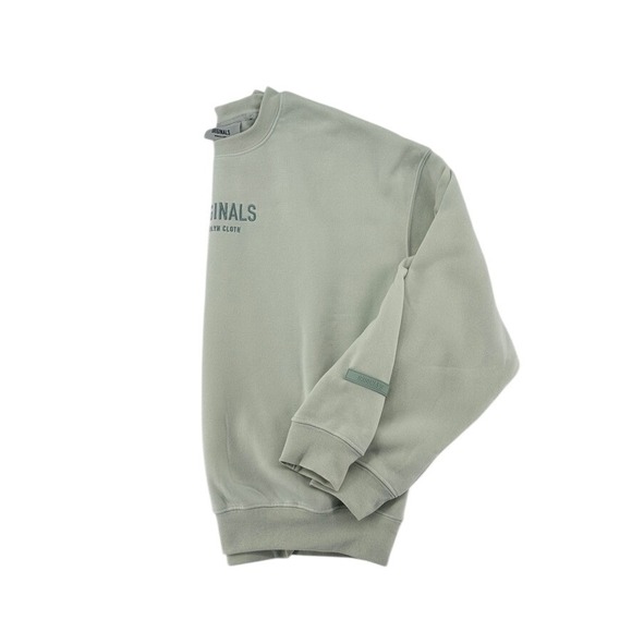 Originals Brooklyn Cloth Logo Crewneck Sweatshirt Sage Green NWT M - Picture 13 of 13